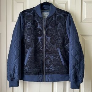 Anthropologie Clemence Quilted Bomber Jacket